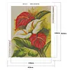 >SALE<Drawing Kit 5D Diamond Painting Full Square Drill (DF1011 Red White Flower)