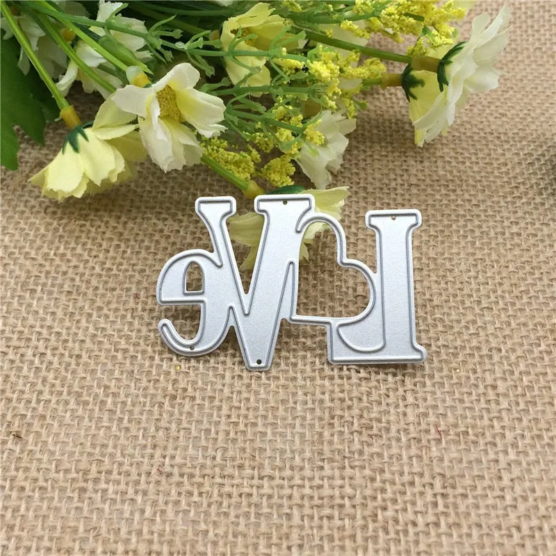 Love Metal Cutting Dies Stencils for DIY Scrapbooking Stamp/photo album Decorative Embossing DIY Paper Cards