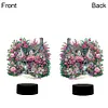 (US Local)Flower House Diamond Painting Night Light 5D DIY Diamond Art Lamp Home Decor
