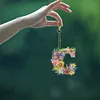 DIY Diamond Painting Butterfly Flower Lettter Keychain Kit