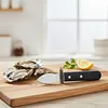 Oyster Knife Shucker Set with Wooden Holder Stainless Steel Oyster Shucking Kit Seafood Tools for Kitchen Restaurant Home Use