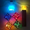 Minecraft Torch Lamp Rechargeable Torch Diamond Mining Lamp Color Changing Bottle LED Night Light, USB Rechargeable, Handheld or Wall Mounted Lighting Toy Gift for Costume Cosplay