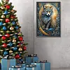 Diamond Painting-DIY Full Round Drill Black Wolf(40*60CM)