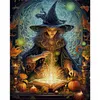 Halloween Witch - 11CT Stamped Cross Stitch 40*50cm/15.75*19.69in
