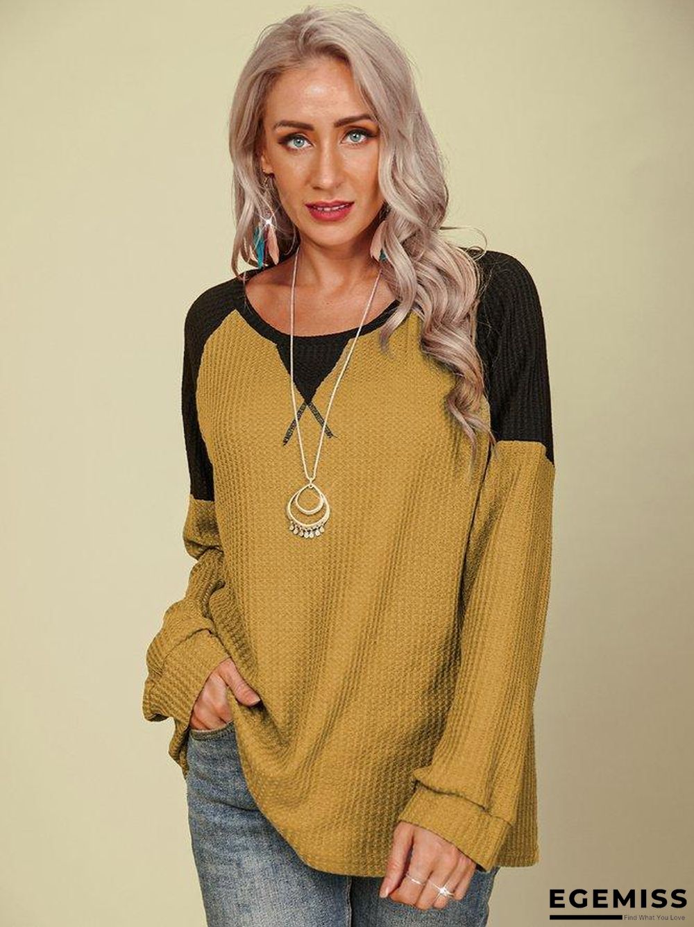 Casual Crew Neck Shirts & Tops | EGEMISS
