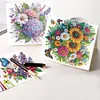 8Pcs Butterfly Diamond Painting Greeting Card Diamond Drawing Card for Friends