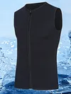 Men Wetsuit Top 3mm Neoprene Wetsuit Vest Elastic Swim Vest for Swimming Diving