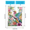 Fleur Colibri-Sp&eacute;cial Forme Diamant Peinture-30 * 40CM