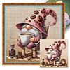 (Multi-Style) Coffee Gnome-11CT Stamped Cross Stitch 40*40cm/15.75*15.75in
