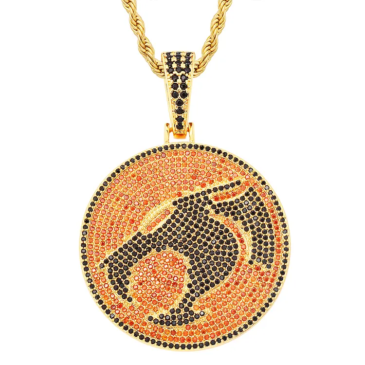 Iced Dinosaur Totem Pendants Hip Hop Bling Bling Necklaces For Men