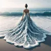 Beach Dress Girl-11CT Stamped Cross Stitch 40*40/45*45cm
