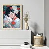 >SALE<Full Embroidery Eco-cotton Thread 11CT Printed Girl Cross Stitch Artwork 40x55cm