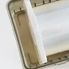 Cling Film Dispenser with Cutter Refillable Plastic Wrap Organizer for Kitchen