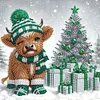 (US Local)4pack Xmas Animal-Special Shaped Diamond Painting Kit(30x30cm)