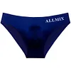 Men's Ice Silk Low - Waist Briefs with Breathable Comfort, Letter Design, Sexy Transparent Pouch for Sports
