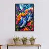 >SALE<5D DIY Full Square Drill Diamond Painting Owl Kit Home Decor Art 45x65cm