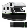[US Local Warehouse] Mobile Home Skirting with Bottom Iron Mesh RV Skirting for Winter 3.1x65.6ft Rv Underbelly Panels Easy Installation for Garden Outdoor Yard