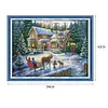 (US Local)Christmas Return - 14CT Stamped Cross Stitch Kit(54x43cm)