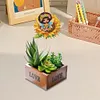 6Pcs Sunflower Fairy DIY Diamond Painting Kits Garden Stakes Diamond Art Kits