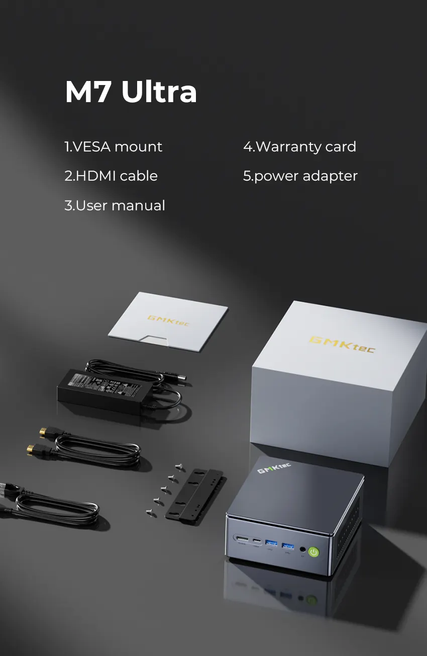 AMD Ryzen™ 7 PRO 6850U Mini PC--GMKtec M7 Ultra
