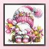 (US Local)Gnome - 9CT Partial Beaded Cross Stitch Kit(39x39cm)