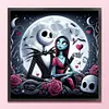 Jack and Sally Under the Moonlight - 11CT Stamped Cross Stitch - 40*40cm