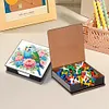 Bird Leather Diamond Art Note Box with 160 Sheets of Paper for Beginners