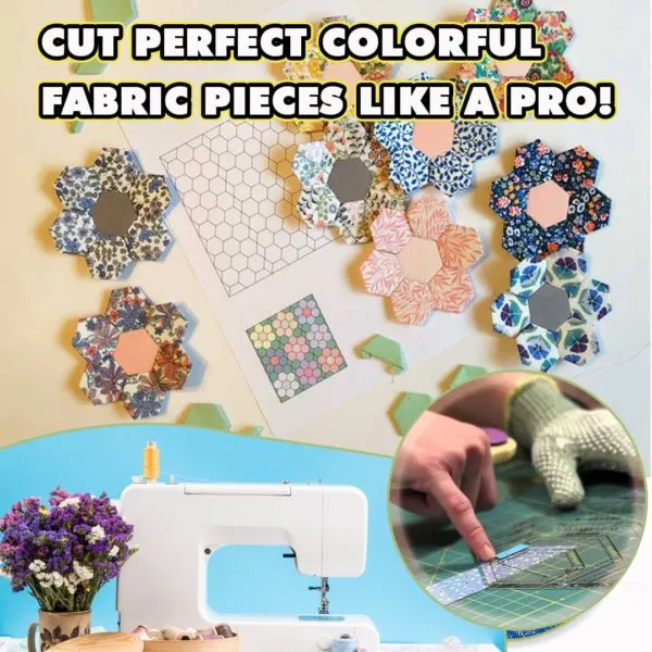Hexagon Patchwork Quilting Ruler