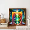 Diamond Painting-DIY Full Round Drill Forest Candle