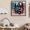 Diamond Painting -DIY Round Drill Independence Day Skull(40x40cm)