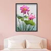 >SALE<Rhinestone DIY Art Diamond Painting Full Round Drill 5D Dragonfly Lotus Kit