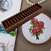 Wooden Bobbin Set with Animal Shapes for DIY Sewing Storage Tool (Cat)