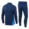Joyfball 2024/2025 Olympique de Marseille Half-Pull Training Suit Royal Blue Jersey 1:1 Thai Quality Set