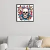 >SALE<5D DIY Partial Special Shaped Drill Butterfly Skull Diamond Painting 40x40cm