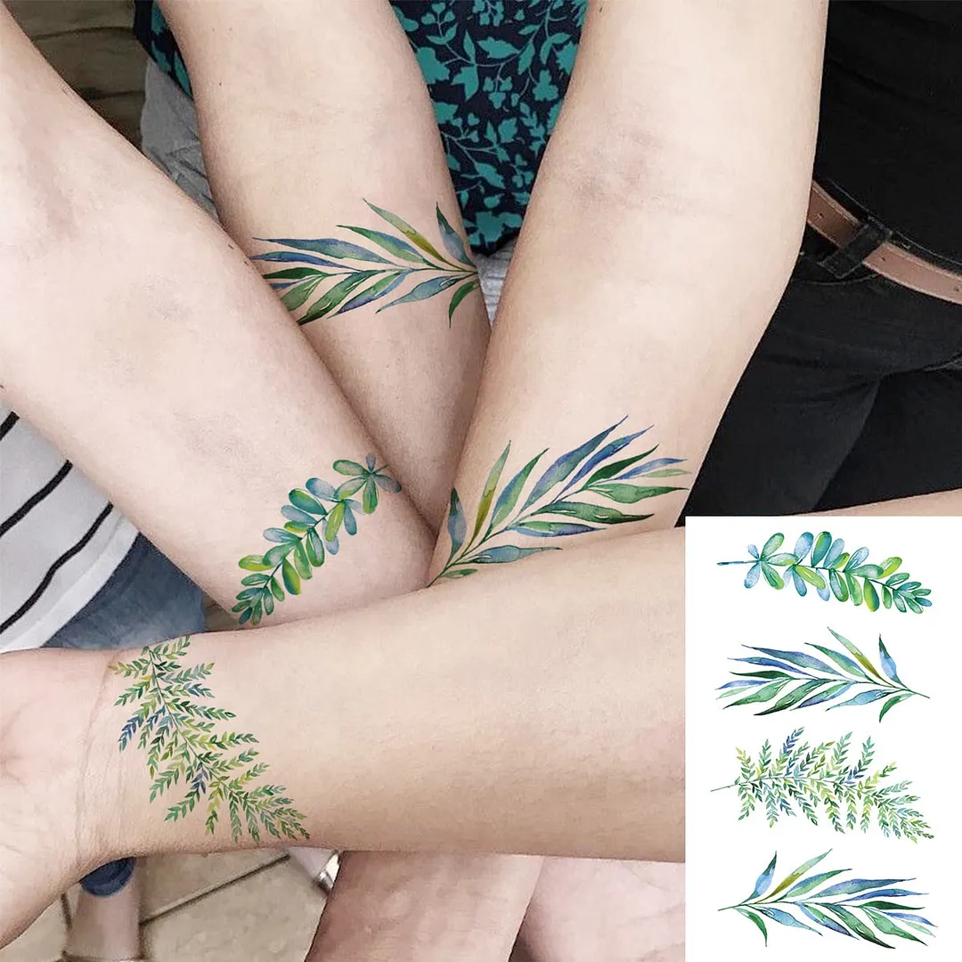 Lotus Mandala Flower Deer Sexy Temporary Tattoos For Women Neck Back Adult Geometric Tribe Fake Tattoo Body Art Waterproof Tatoo