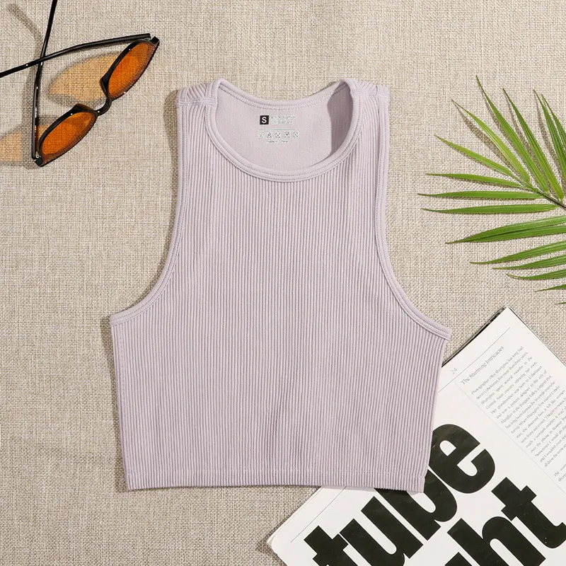 Churchf Churchf Hot Style Sports Yoga Top Nylon Fitness Running Moisture And Sweat-Breathing Seamless Knit Vest