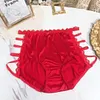 Men's Satin Super Stretch Hollow Lace High Waist Panties