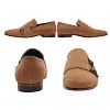 Mens Suede Monk Strap Dress Shoes