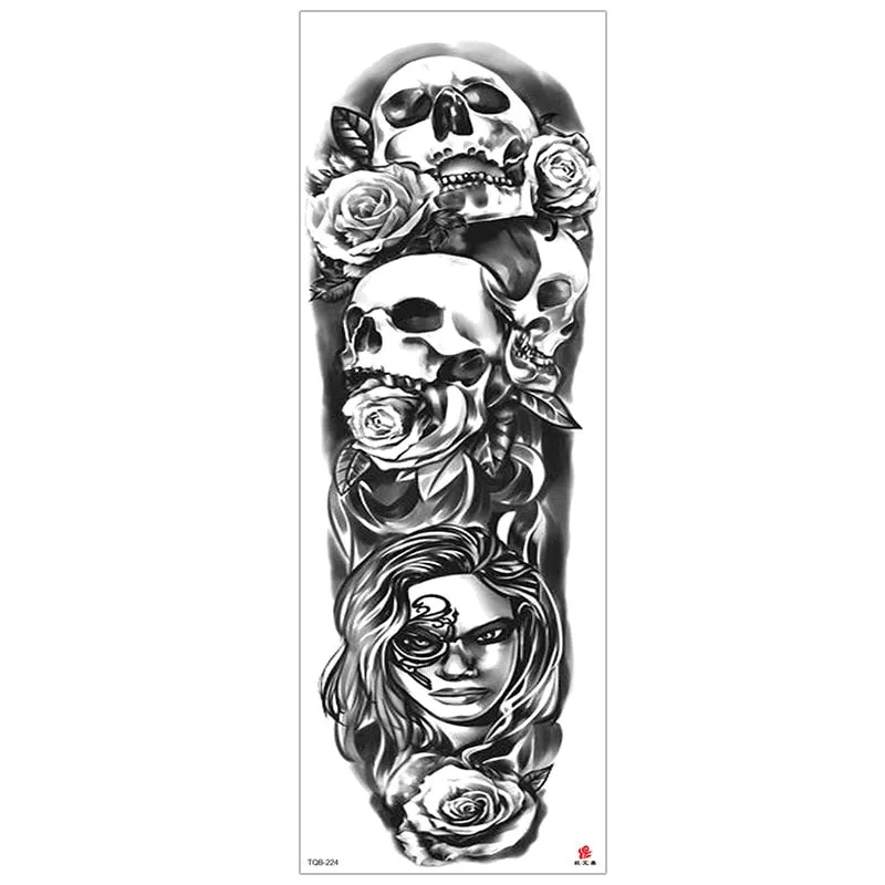temporary tattoos for men robot full arm sleeve tattoo mechanical lion tiger waterproof tatto fake tatoo stickers body tatoo art
