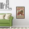 (Counted/Stamped) 11CT Christmas Trailer-Cross Stitch 40*55cm/15.75*21.65in