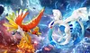 1/20 Scale World Zukan Ho-Oh & Lugia - Pokemon Resin Statue - Wonder Studio