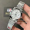Rolex Datejust M126300-0006 Stainless Steel on Jubilee with White Dial and Smooth Bezel Super Clone