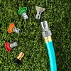 Garden Hose to Mini Power Washer Adapter Stainless Steel Leak-Proof Adapter 3/4 GHT to 1/4 Quick Connector for Car Wash & Outdoor Cleaning