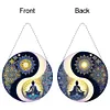 (US Local)Acrylic Diamond Painting Hanging Pendant Diamond Art Window Pendants (B)