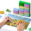 15pcs/30pcs Diamond Painting Beads Storage Containers Trays, 2-in-1 Diamond Art Tray and Beads Storage, Diamond Painting Accessories Diamond Painting Trays with Lids, Beads Art Tools Storage Rack