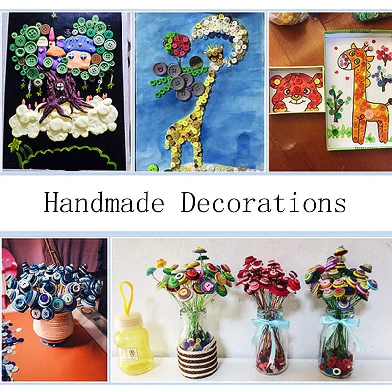 85-230Pcs Mix Resin Buttons DIY Crafts Scrapbooking Sewing Clothes Button Children Garment Kids Handmade Accessories Home Decor