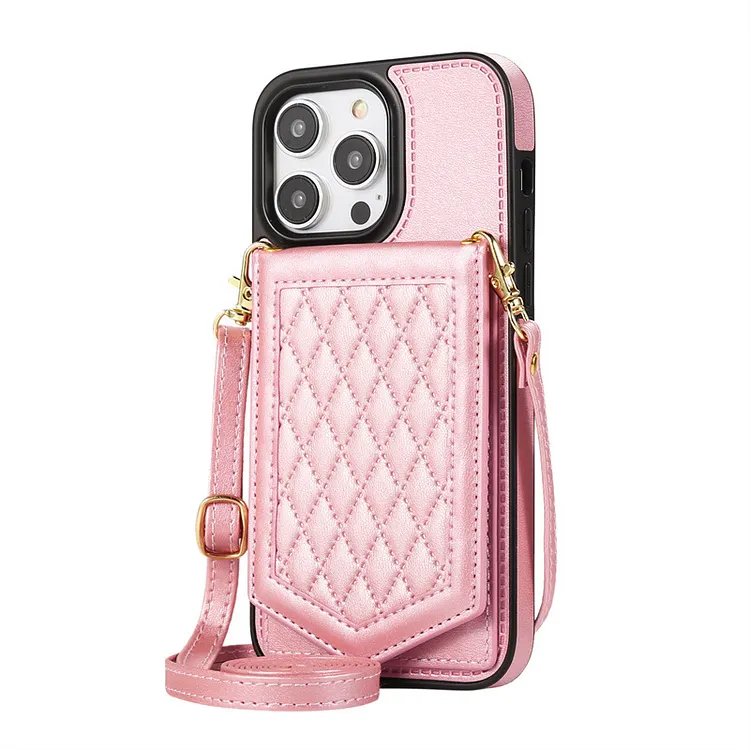 Wallet Mirror Cards Leather Phone Case For iPhone
