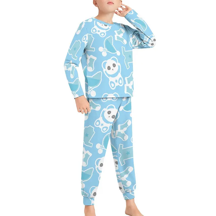 Personalized Design Children's Pajama Suit Abstract Geometry