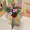 (US Local)Acrylic Sunflower Diamond Painting Plant Stand Potted Plant Holder Rack Kit