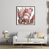 (US Local)Gnome - 9CT Partial Beaded Cross Stitch Kit(40x39cm)